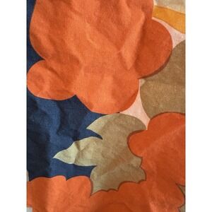 Marimekko??  VTG Yellow Orange Crate & Barrel Tablecloth 60 x 90 cotton bright